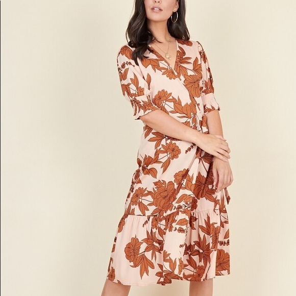 Multi Floral Print Ruffled Tiered Hem - Picture 2 of 5